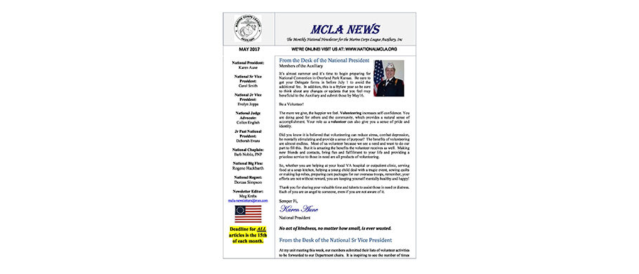 2017 May Newsletter