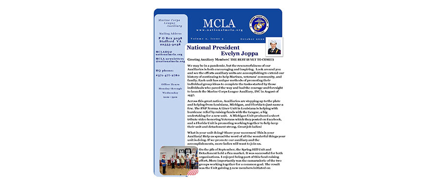 2020 October Newsletter