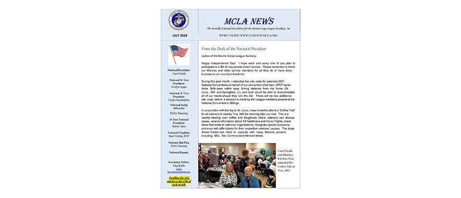 2019 July Newsletter