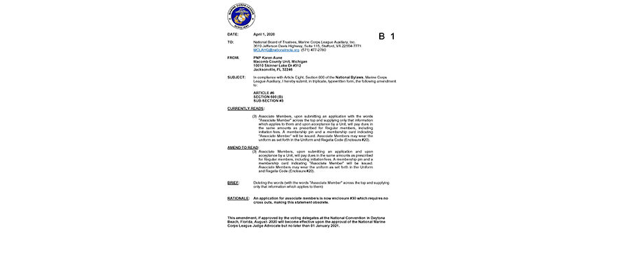 2020 Bylaw proposals 1-4