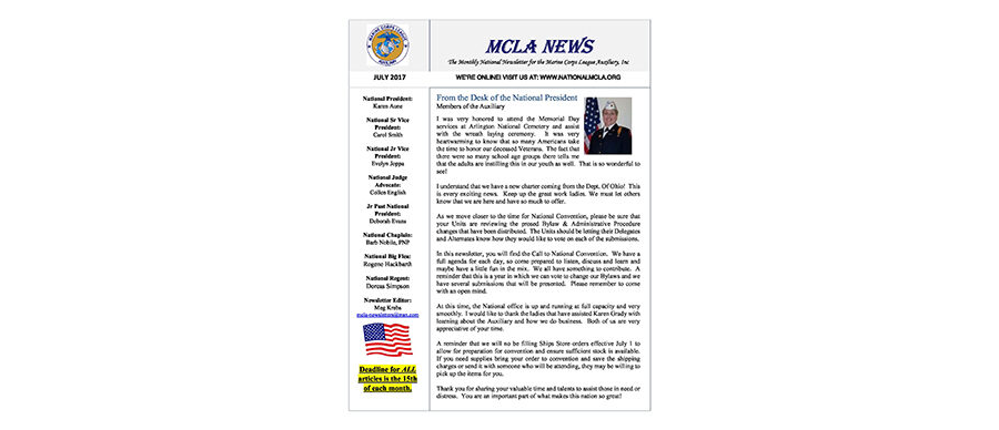 2017 July Newsletter