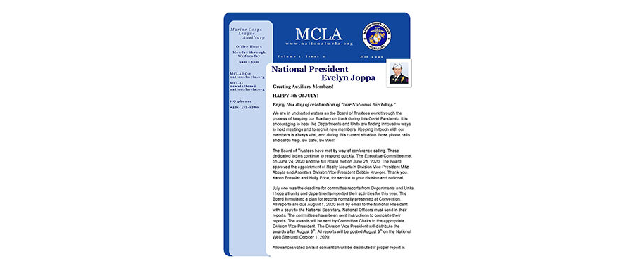 2020 July Newsletter