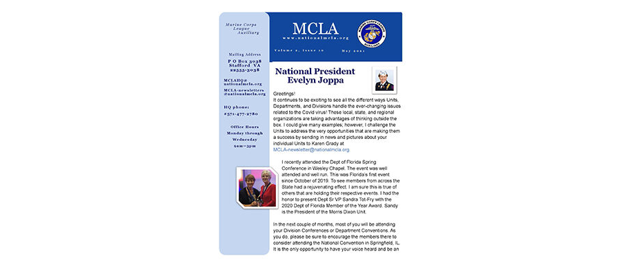 2021 May Newsletter