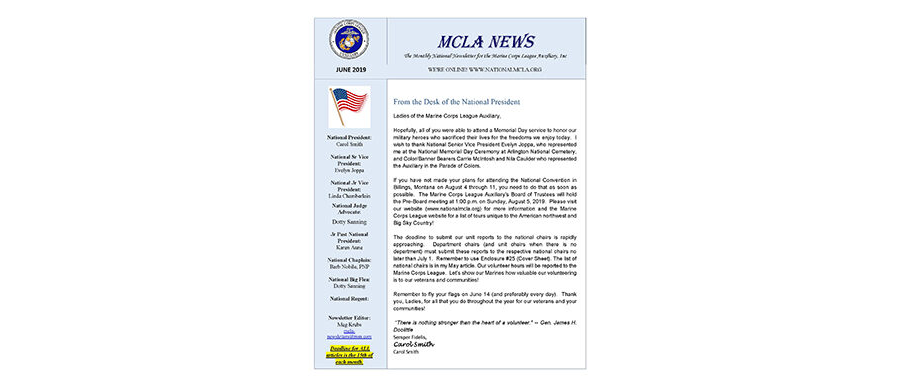 2019 June Newsletter