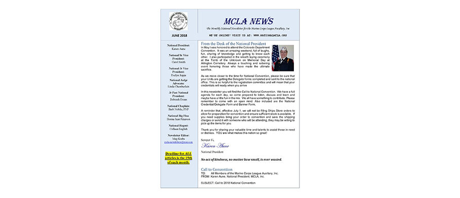 2018 June Newsletter