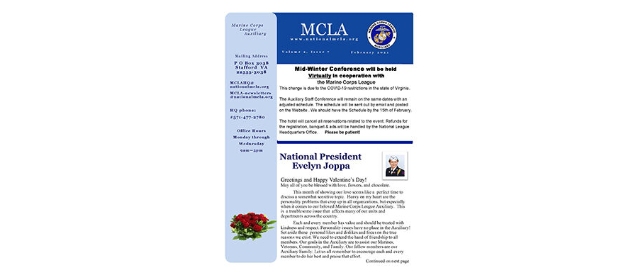 2021 February Newsletter